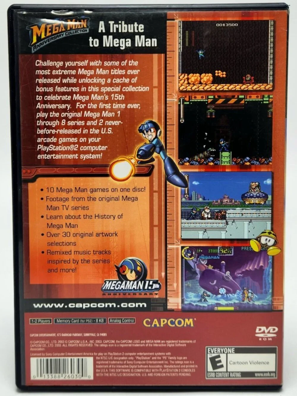 NBA Street PS2 & Mega Man Anniversary Collection PS2 CIB +Manuals -DAMAGED DISCS